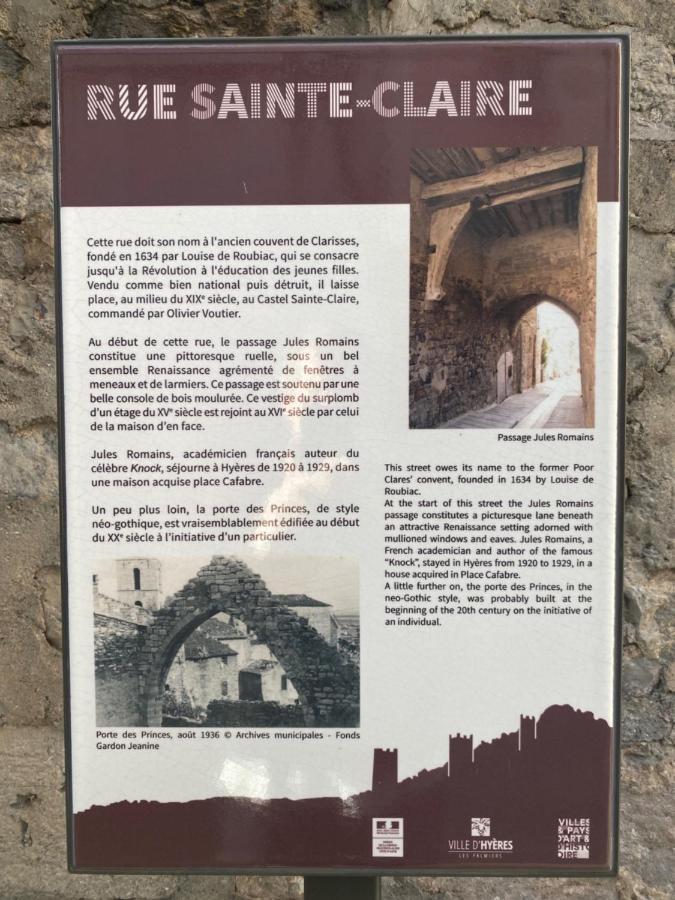 La Suite Sainte Claire Hyères Exteriér fotografie